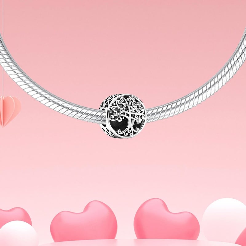 DATOUQI Queen Happy Birthday Hot Air Balloon Family Puppy Charm 925 Sterling Silver Charms for Bracelets and Necklaces Mother's Day Charms for Women - Image 2